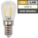 LED-Filament-Birnenlampe E14/230V/1.4W-neutralweiß 
