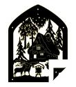 Gotisches Fensterbild-Forsthaus 