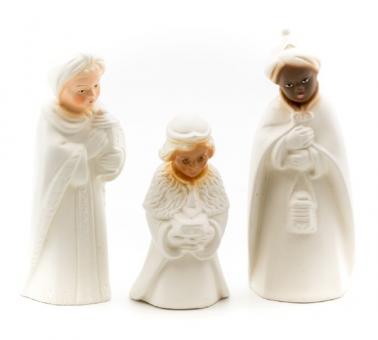 Heilige Drei Könige 13cm-weiß 