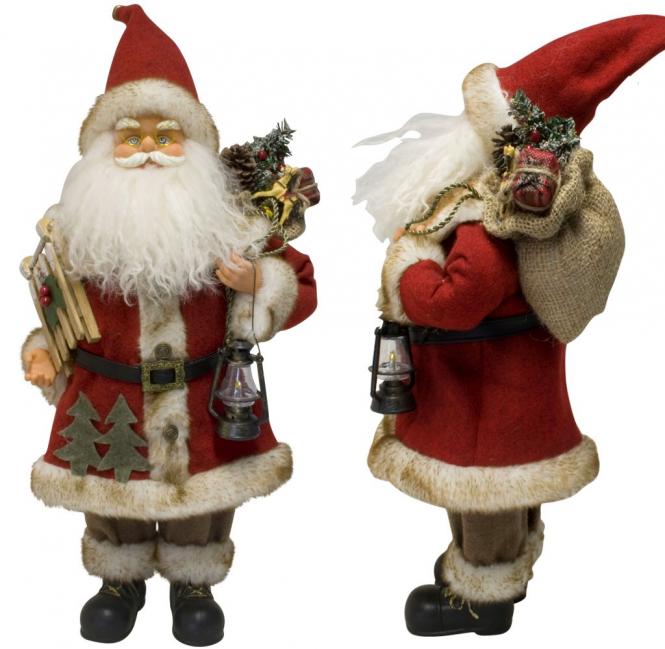 Weihnachtsmann 30cm-mit Schlitten 